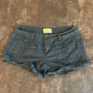 Aeropostale Women's Blue Denim Shorts